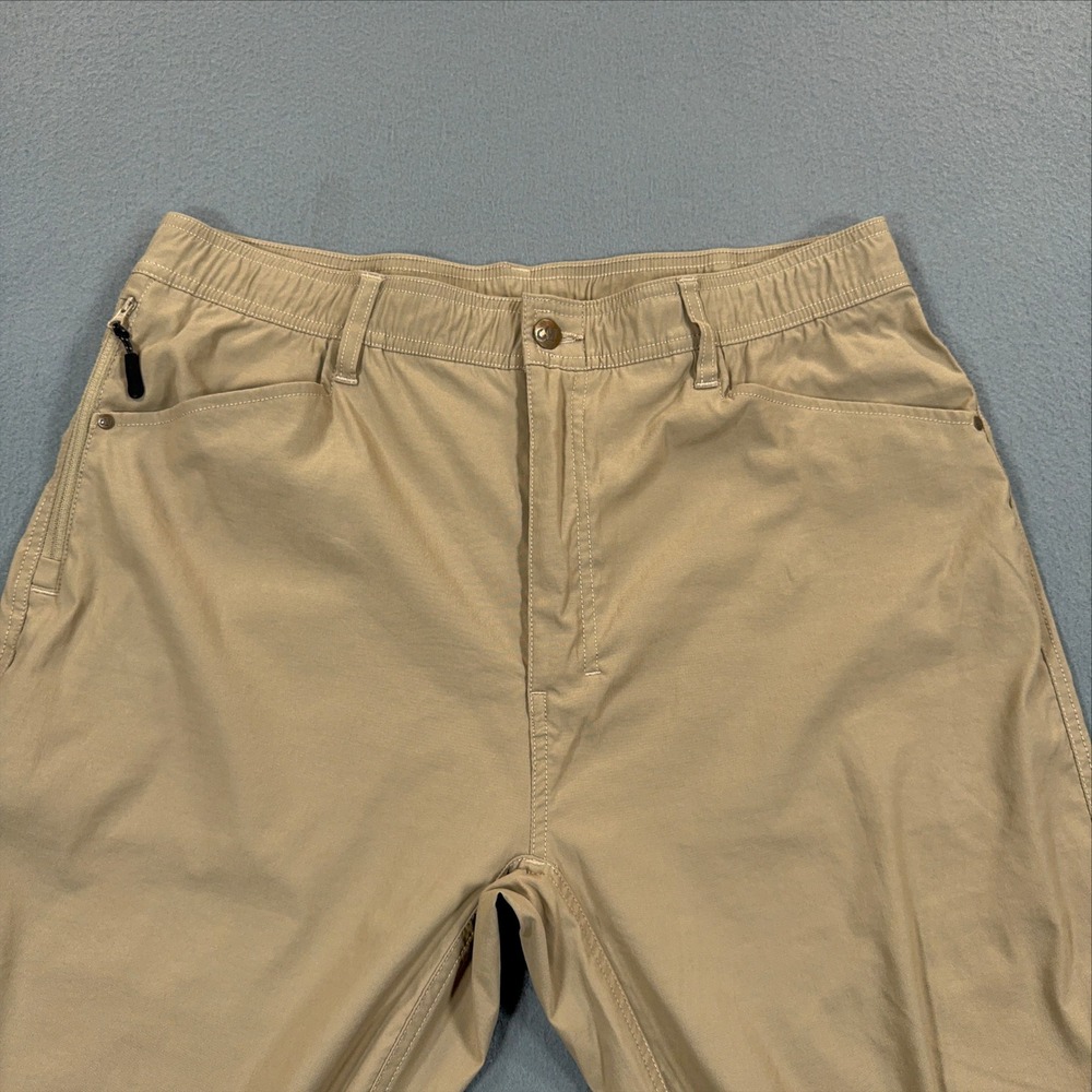 Marsh Wear Mens Performance Pants Tan Khaki Stretch Nylon MWP02 Size 34